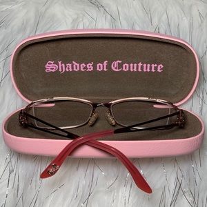 Juicy Couture Pink metalframe prescription glasses